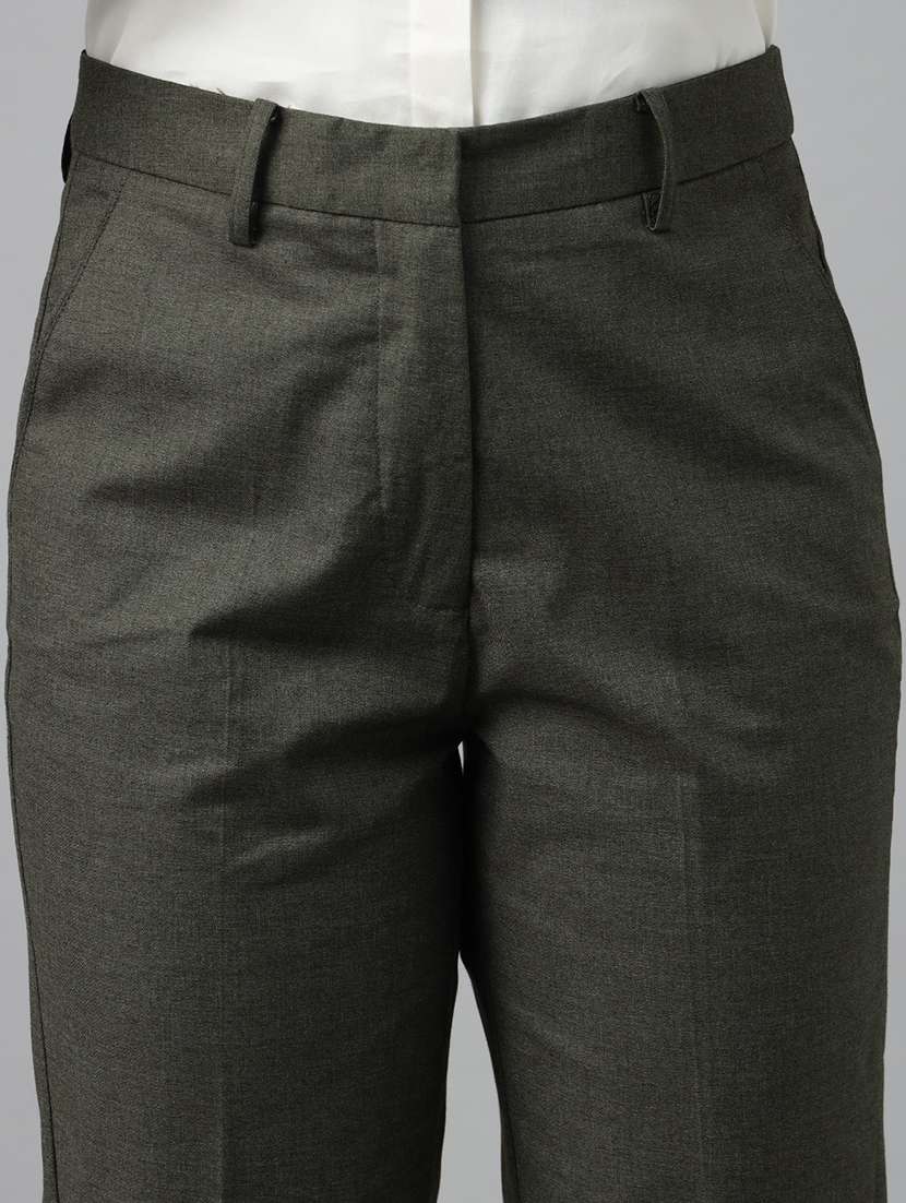 green viscose trousers - 22069326 -  Standard Image - 2