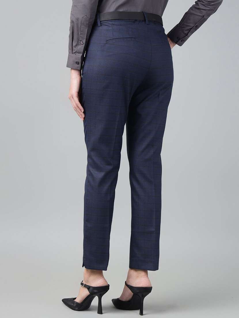 blue viscose trousers - 22069328 - Standard Image - 2