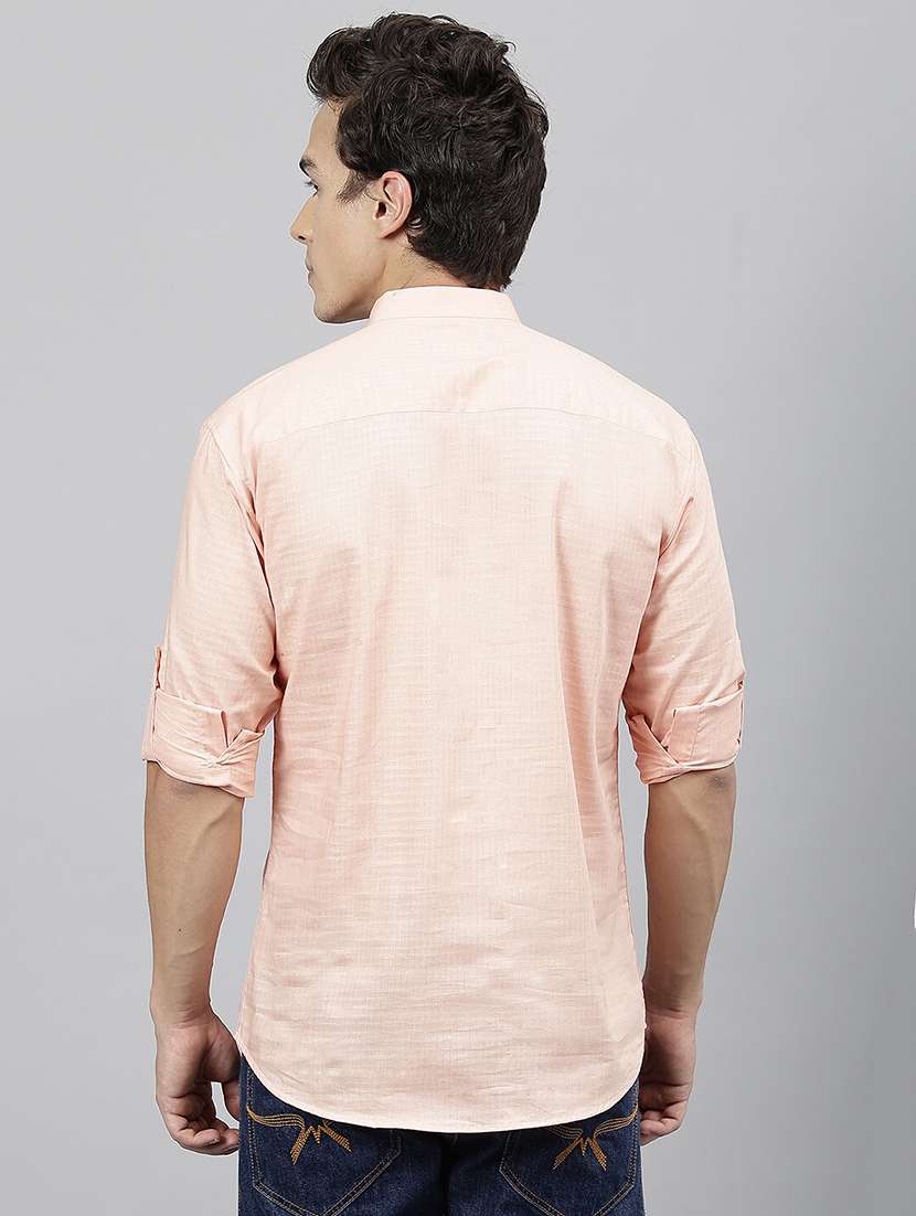 men mandarin neck long sleeve short kurta - 22069385 -  Standard Image - 2