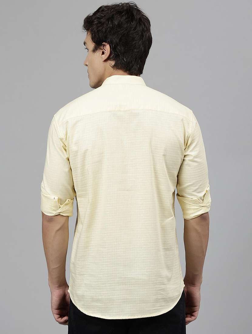 men mandarin neck long sleeve short kurta - 22069393 - Standard Image - 2