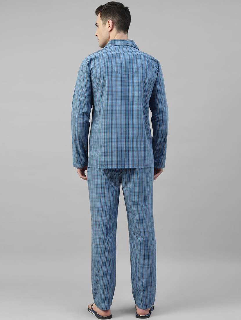 men printed long sleeve sleepwear set - 22069554 -  Standard Image - 2