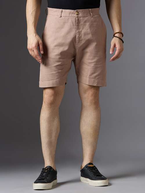 men self design mid rise regular fit shorts - 22069676 -  Standard Image - 0