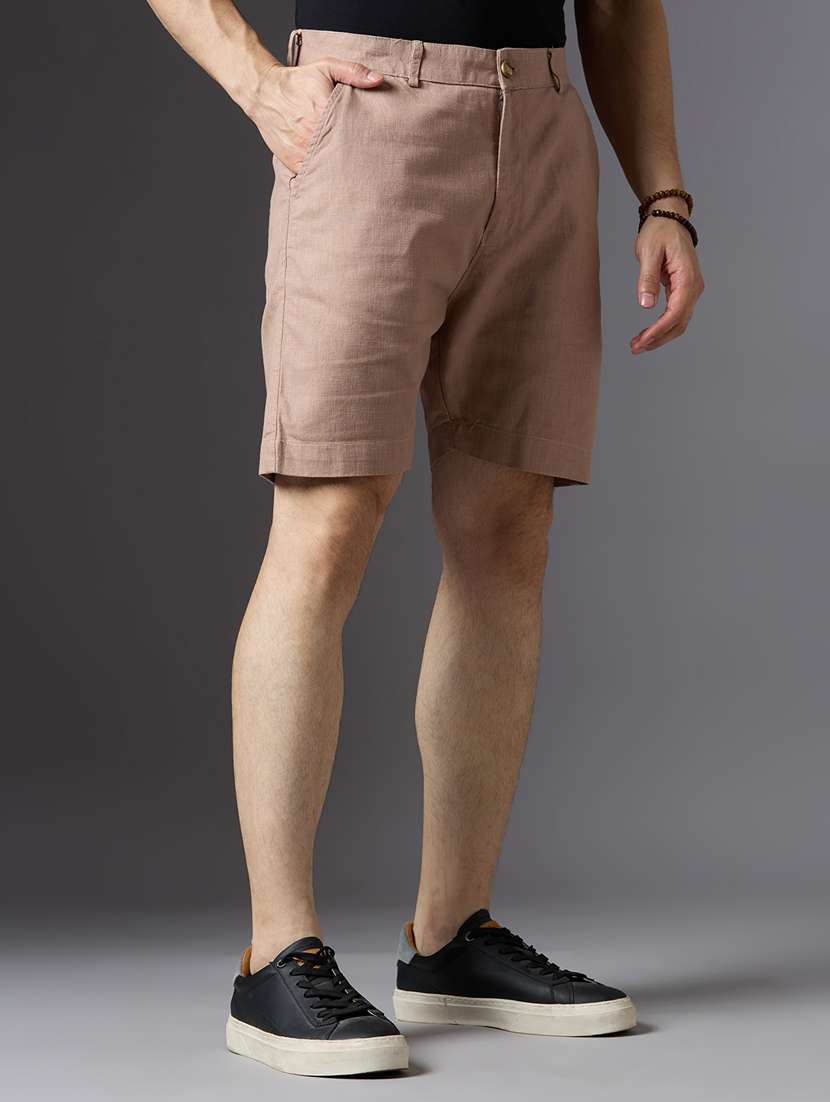 men self design mid rise regular fit shorts - 22069676 - Standard Image - 2