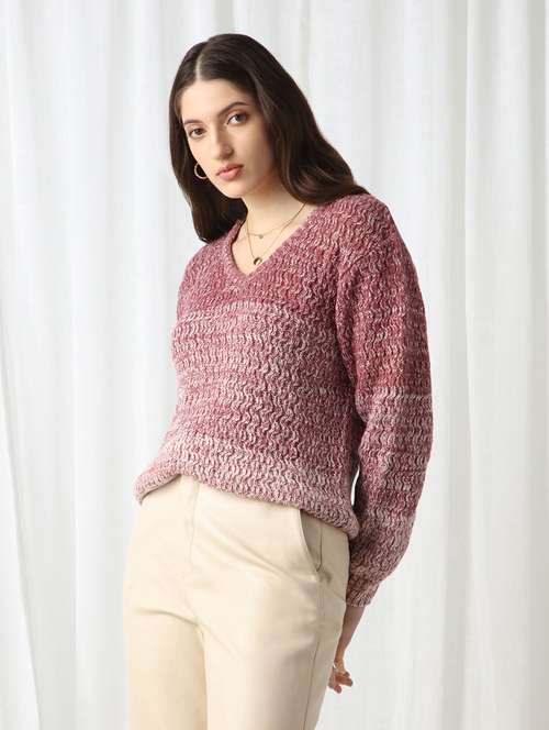 women self designed long sleeve pullover