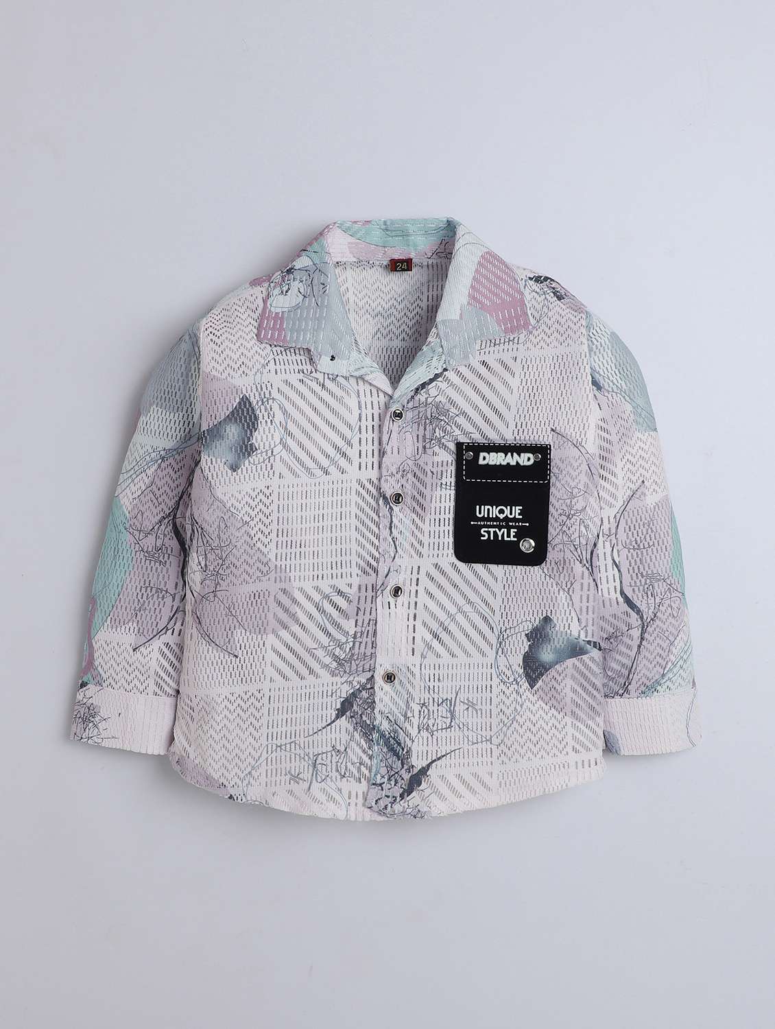 boys printed shirt and trouser with t-shirt set - 22070247 -  Standard Image - 2