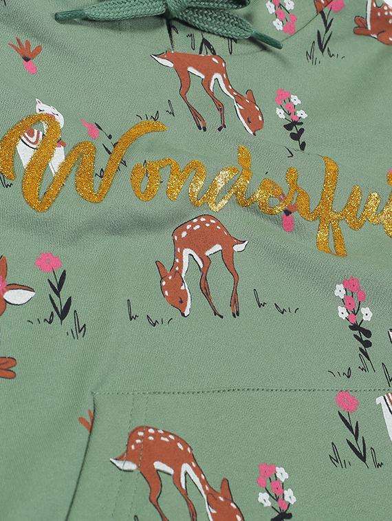 boys printed long sleeve hooded sweatshirt - 22070376 -  Standard Image - 2