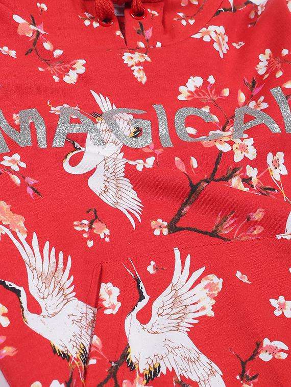 boys printed long sleeve hooded sweatshirt - 22070377 -  Standard Image - 2