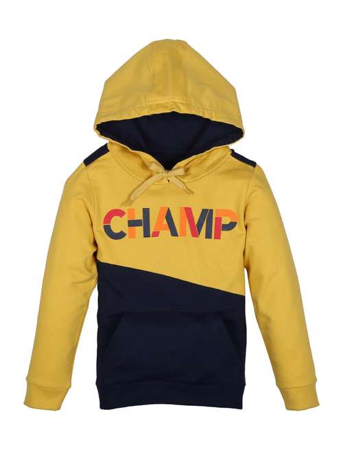 boys color blocked long sleeve hooded sweatshirt - 22070402 -  Standard Image - 0