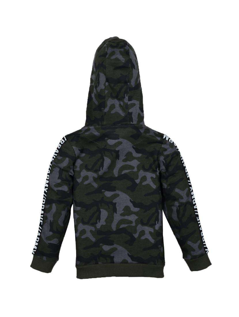 boys printed long sleeve hooded sweatshirt - 22070420 -  Standard Image - 2