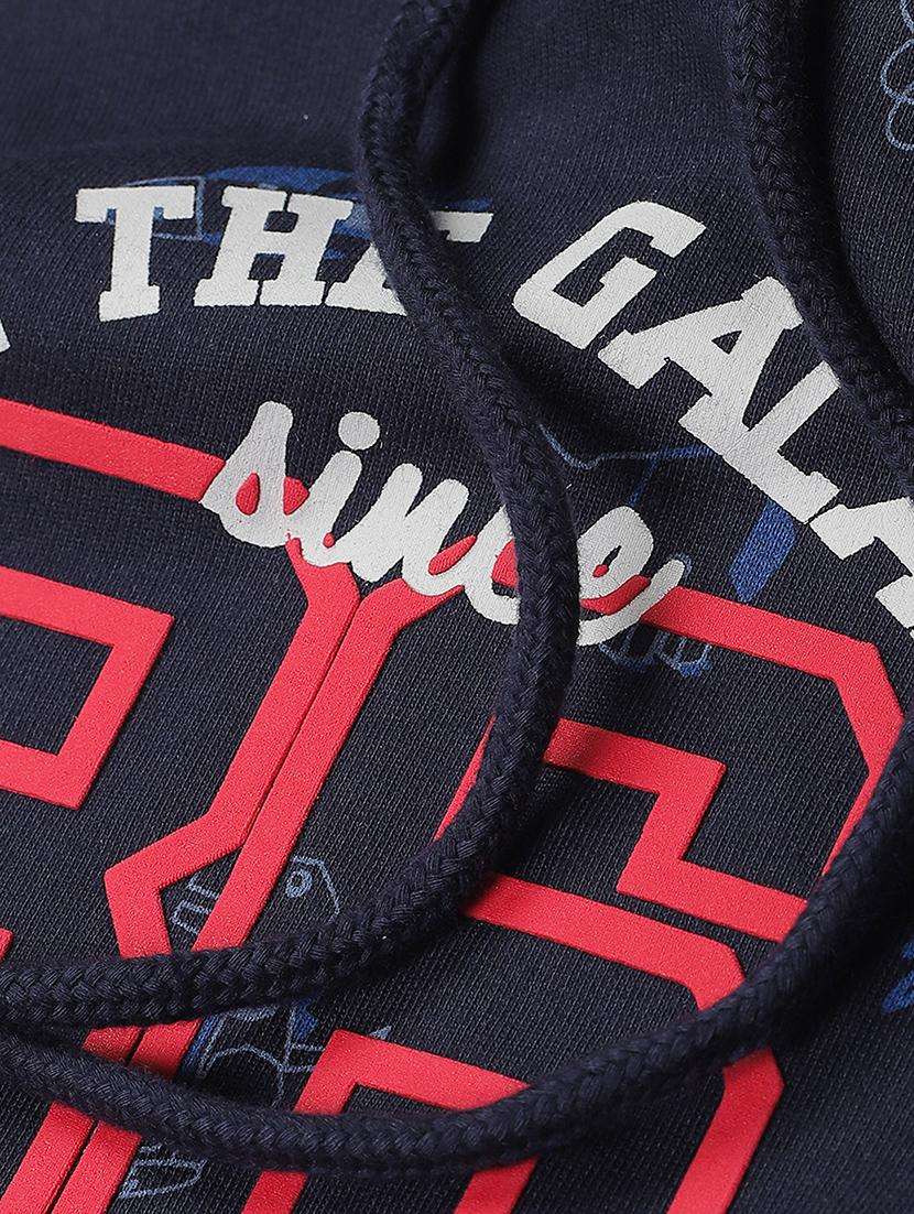 boys printed long sleeve hooded sweatshirt - 22070431 -  Standard Image - 2