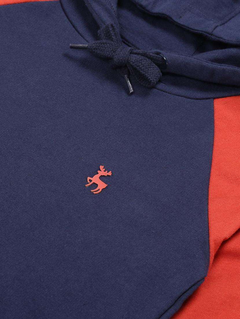 boys color blocked long sleeve hooded sweatshirt - 22070461 -  Standard Image - 2