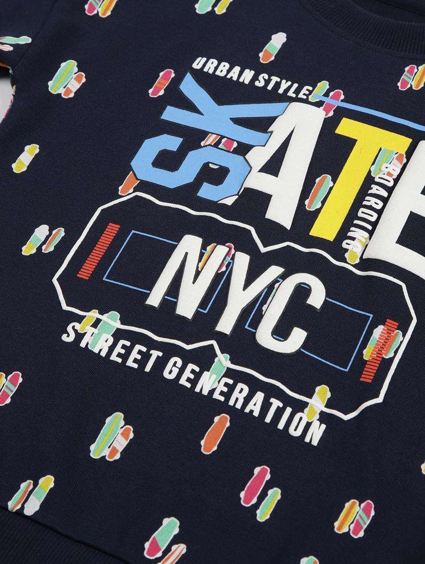 boys printed long sleeve sweatshirt - 22070467 -  Standard Image - 2