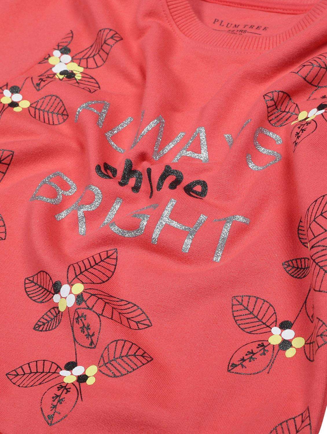 girls printed long sleeve sweatshirt - 22070497 - Standard Image - 2