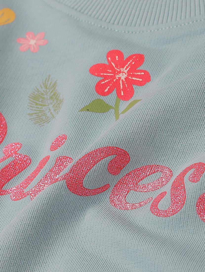 girls printed long sleeve sweatshirt - 22070516 - Standard Image - 2