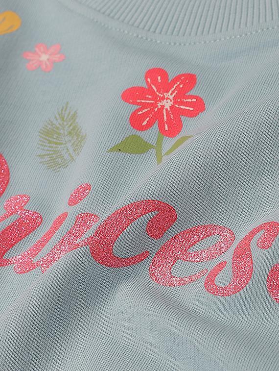 girls printed long sleeve sweatshirt - 22070517 - Standard Image - 2