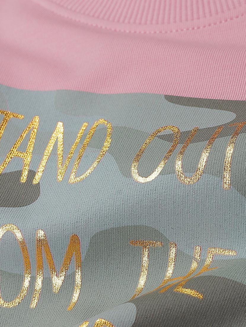 girls printed long sleeve sweatshirt - 22070518 - Standard Image - 2