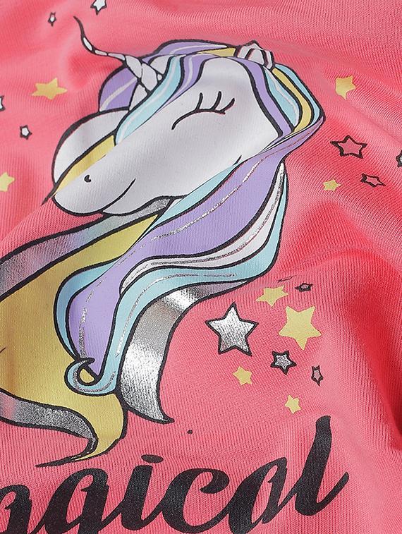 girls printed long sleeve sweatshirt - 22070521 - Standard Image - 2