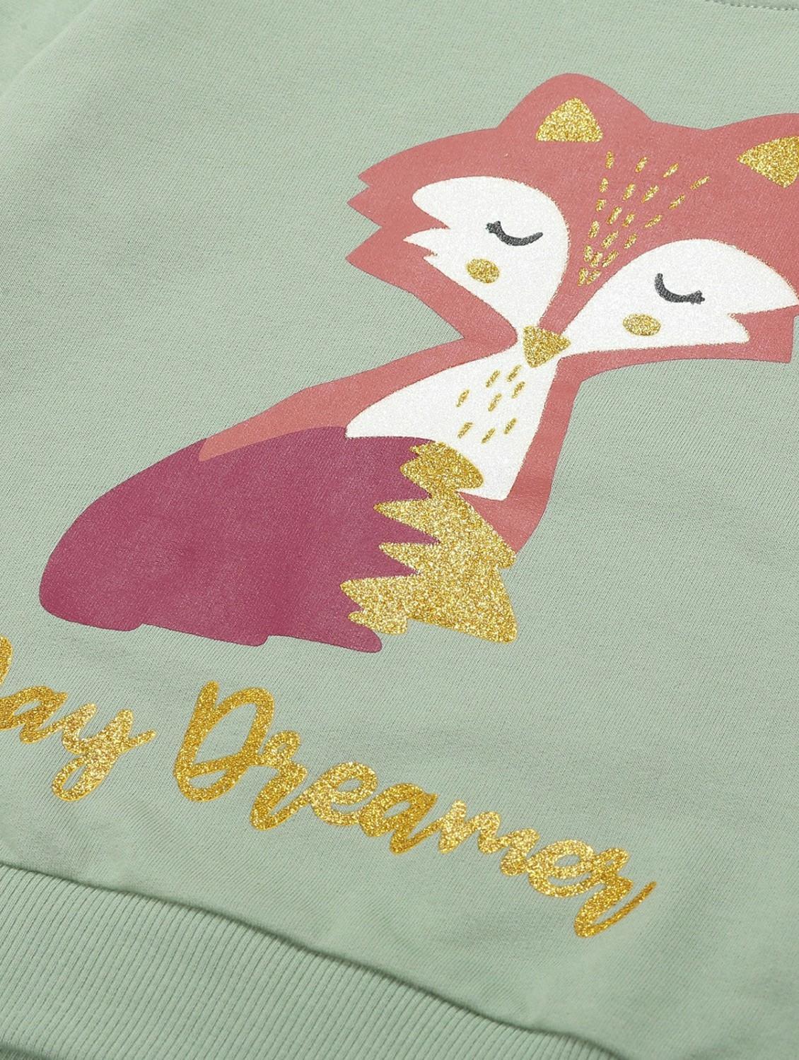 girls printed long sleeve sweatshirt - 22070522 - Standard Image - 2