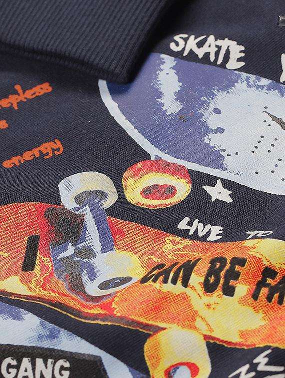 girls printed long sleeve sweatshirt - 22070582 -  Standard Image - 2