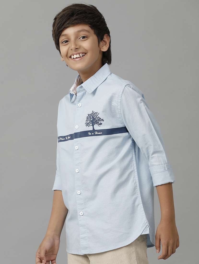 boy collared long sleeve regular fit shirt - 22070746 -  Standard Image - 2
