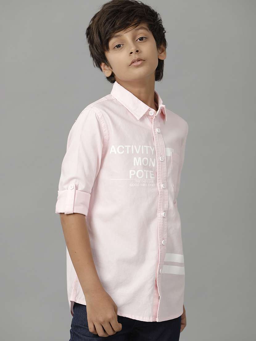 boy collared long sleeve regular fit shirt - 22070751 -  Standard Image - 2