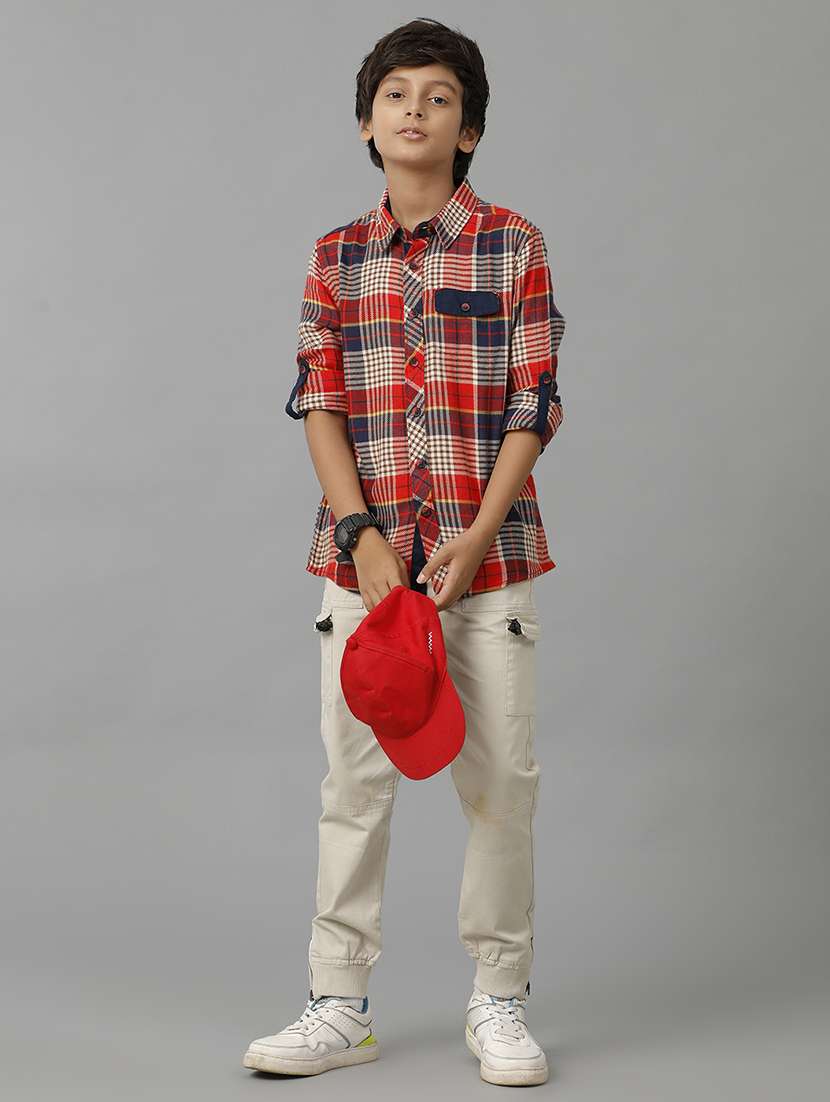 boy collared long sleeve regular fit shirt - 22070760 -  Standard Image - 2