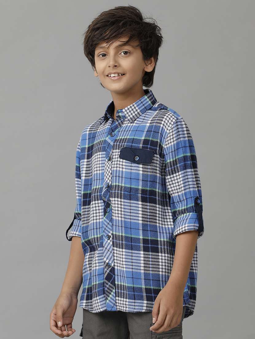 boy collared long sleeve regular fit shirt - 22070762 -  Standard Image - 2