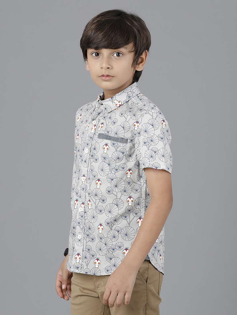 boy collared short sleeve regular fit shirt - 22070768 -  Standard Image - 2