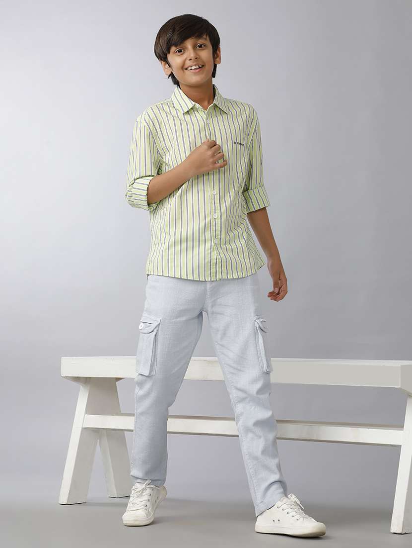 boy collared long sleeve regular fit shirt - 22070779 -  Standard Image - 2
