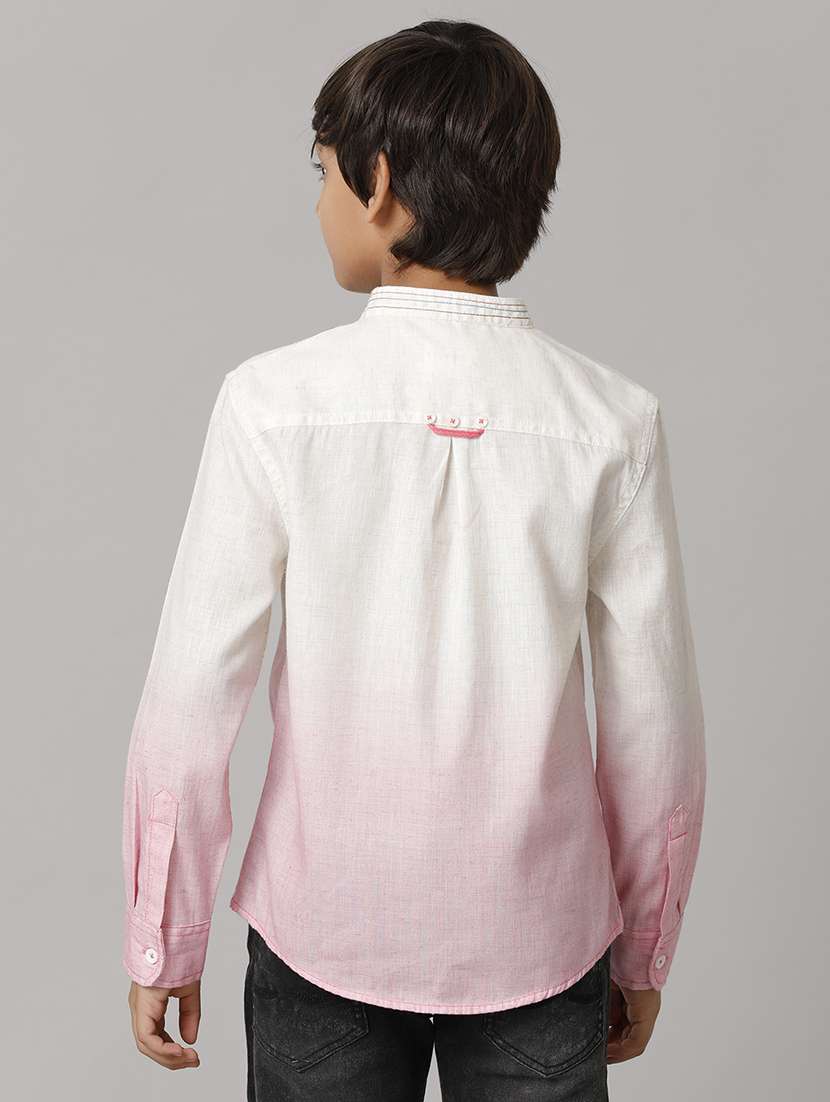 boy mandarn collared short sleeve regular fit shirt - 22070782 -  Standard Image - 2