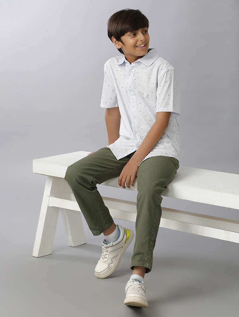 boys collared short sleeve regular fit shirt - 22070784 -  Standard Image - 2