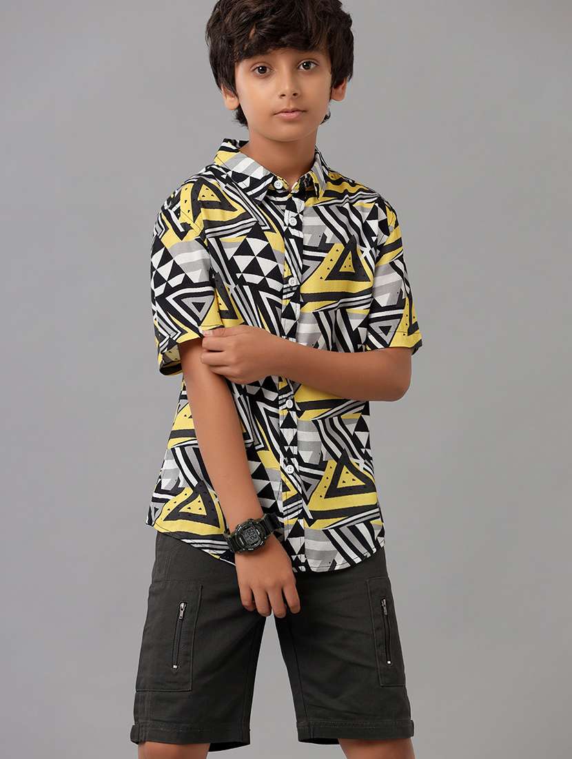 boys collared short sleeve regular fit shirt - 22070797 -  Standard Image - 2