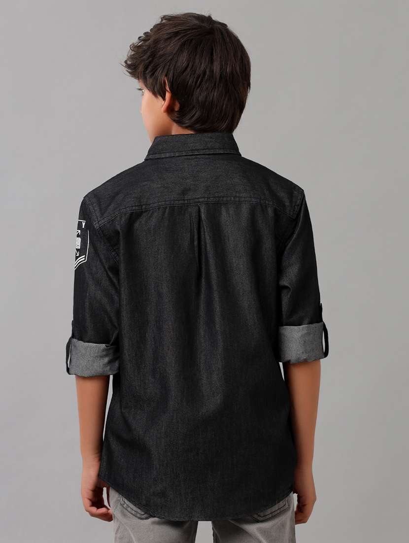 boys collared short sleeve regular fit shirt - 22070798 - Standard Image - 2