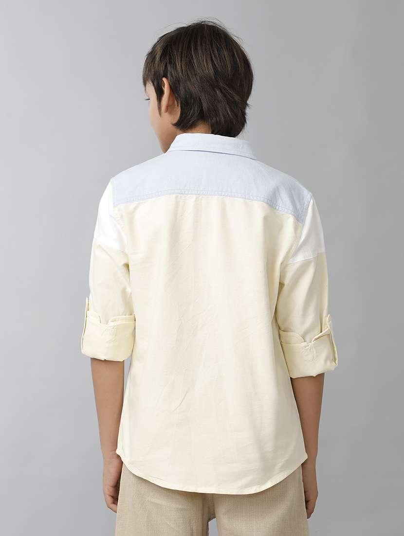 boys collared long sleeve regular fit shirt - 22070805 -  Standard Image - 2