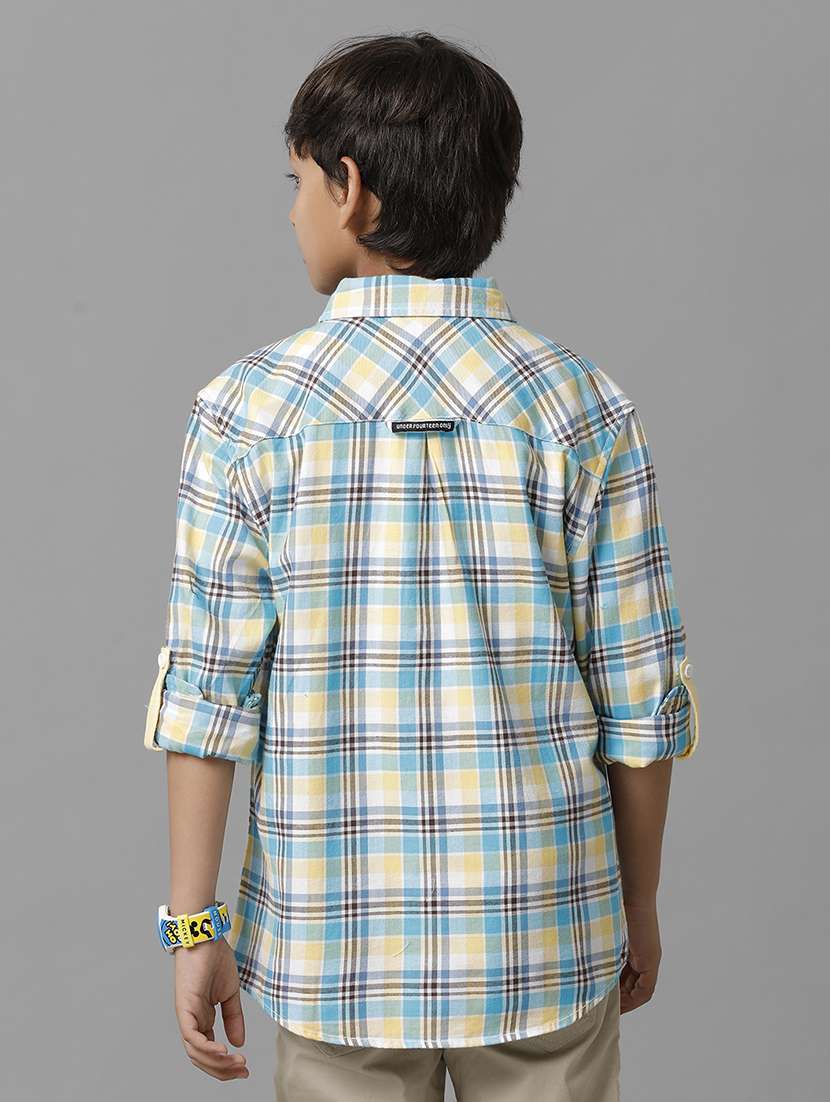 boys collared long sleeve regular fit shirt - 22070810 -  Standard Image - 2