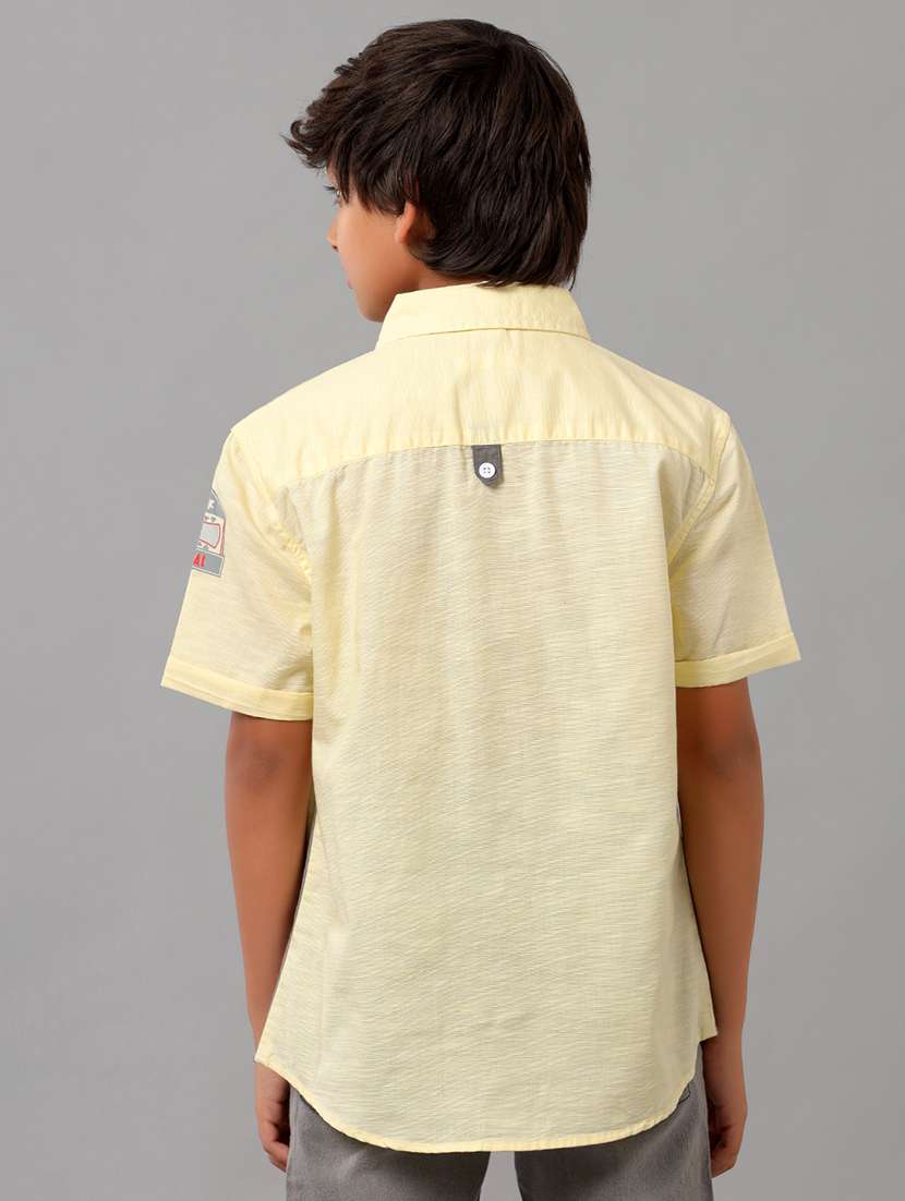 boys collared short sleeve regular fit shirt - 22070811 -  Standard Image - 2
