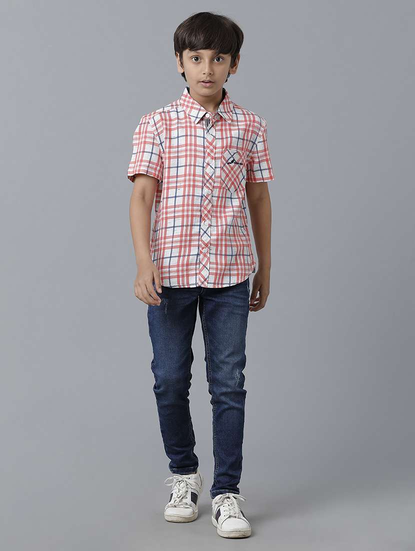 boys collared short sleeve regular fit shirt - 22070815 -  Standard Image - 2