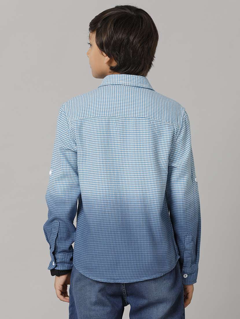 boys collared long sleeve regular fit shirt - 22070818 -  Standard Image - 2