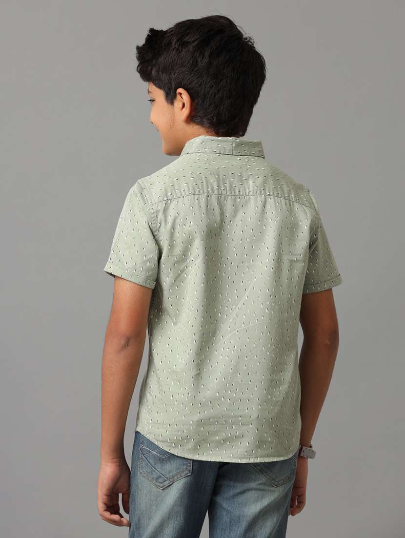 boys collared short sleeve regular fit shirt - 22070825 -  Standard Image - 2
