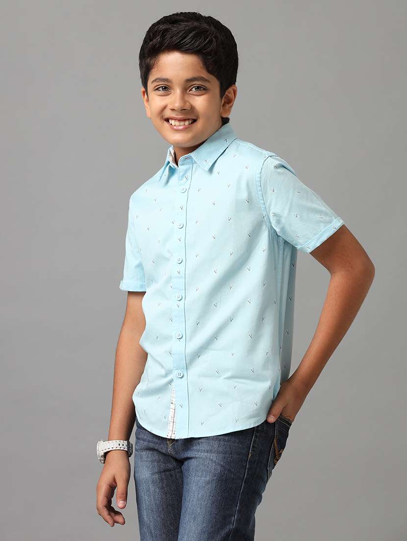 boys collared short sleeve regular fit shirt - 22070830 -  Standard Image - 2