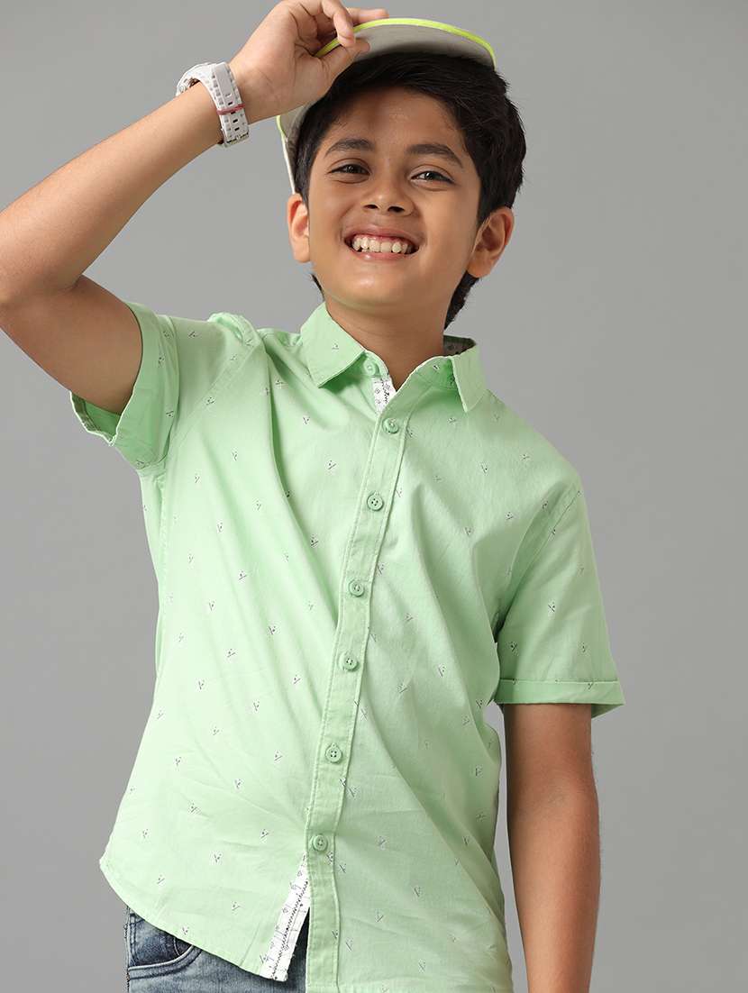 boys collared short sleeve regular fit shirt - 22070831 -  Standard Image - 2