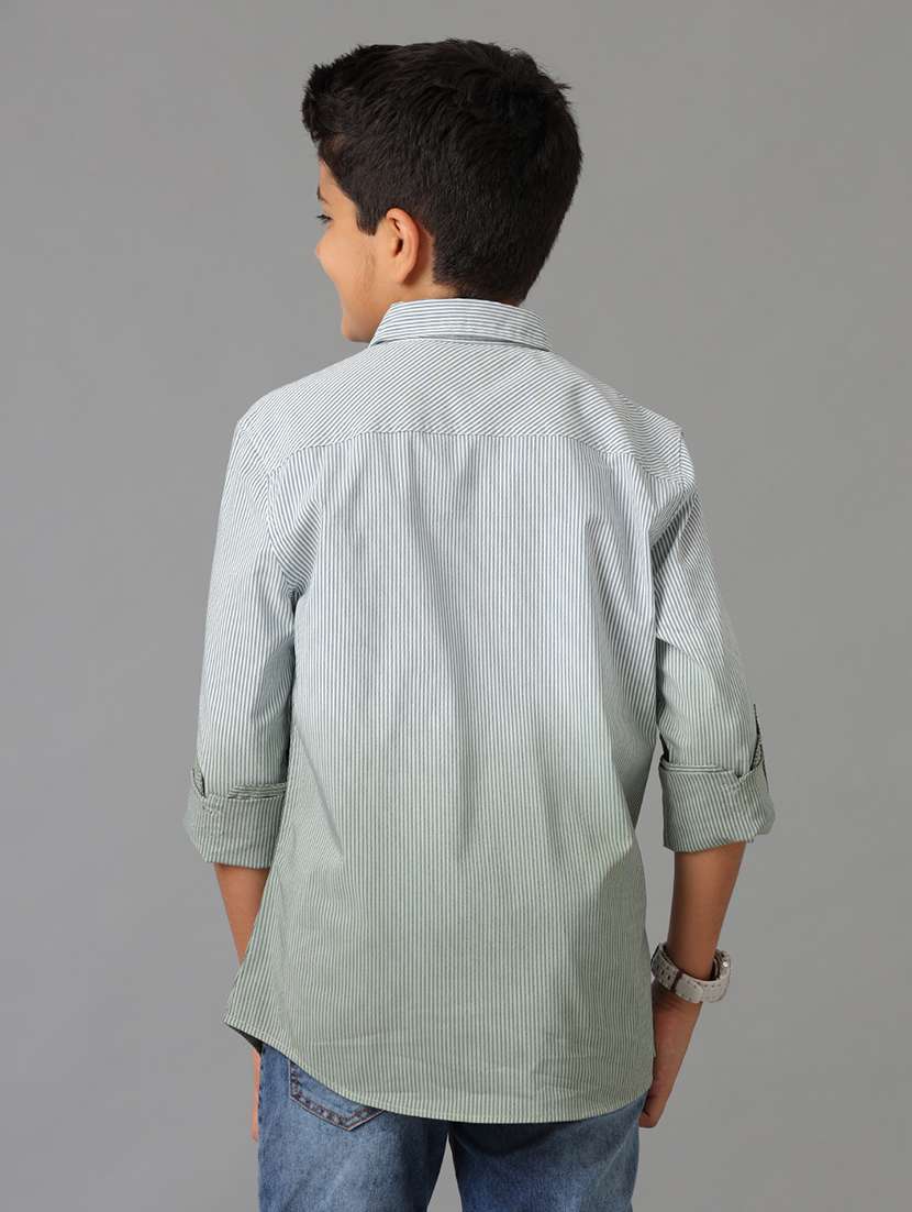 boys collared long sleeve regular fit shirt - 22070834 -  Standard Image - 2