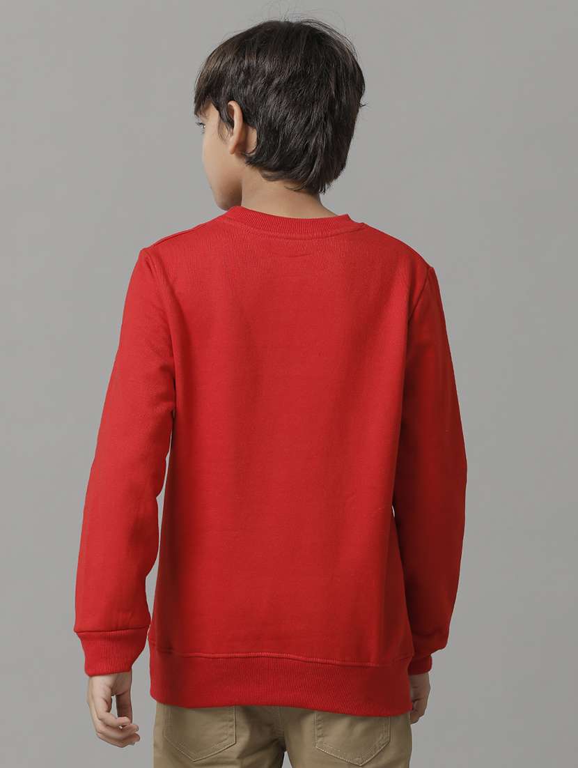 boys solid round neck long sleeve sweatshirt - 22070885 - Standard Image - 2