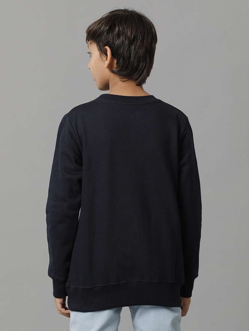 boys solid round neck long sleeve sweatshirt - 22070888 -  Standard Image - 2
