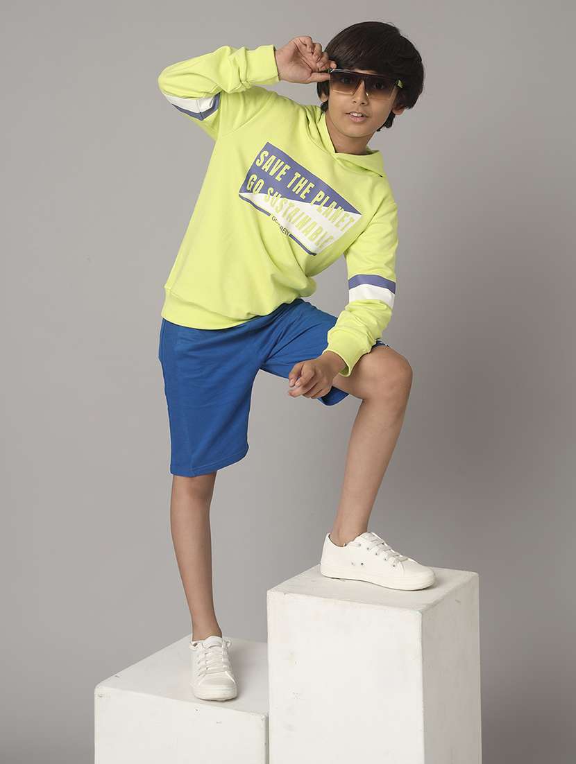 boys printed hooded long sleeve sweatshirt - 22070890 -  Standard Image - 2