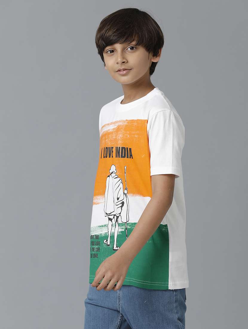 boys printed short sleeve regular fit t-shirt - 22070922 -  Standard Image - 2