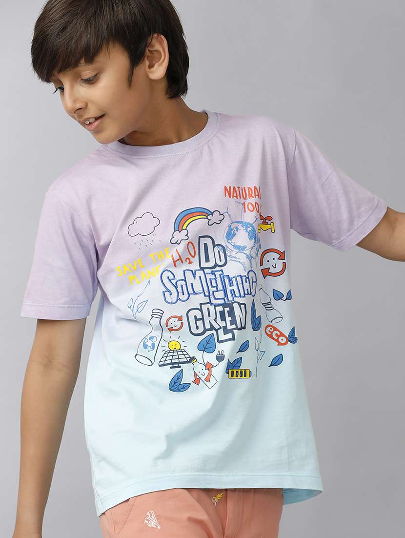 boys printed short sleeve regular fit t-shirt - 22070930 -  Standard Image - 2