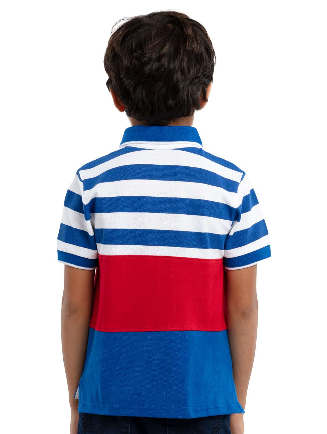 boys colorblocked short sleeve regular fit polo t-shirt - 22070959 -  Standard Image - 2