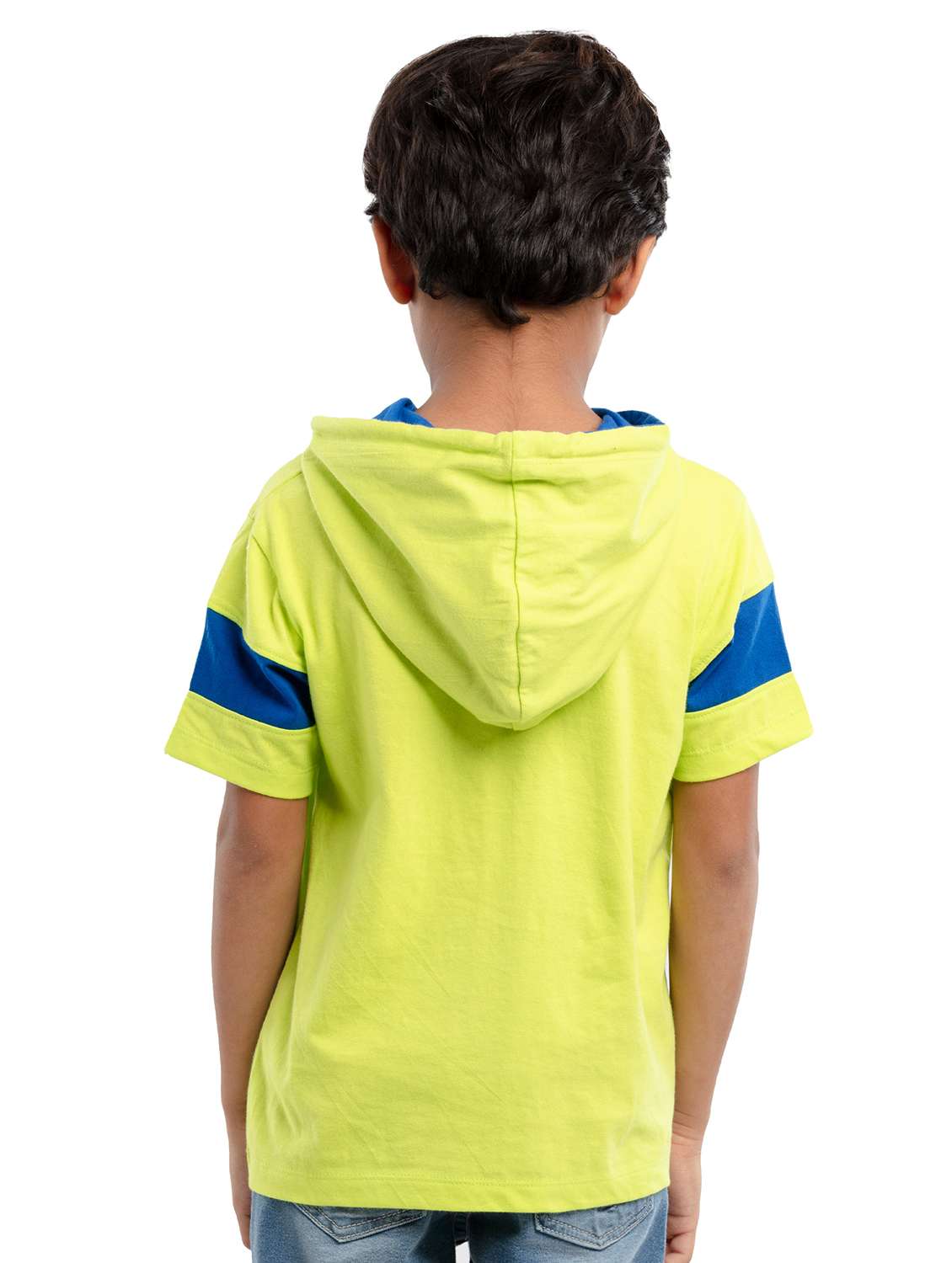 boys printed short sleeve regular fit hooded t-shirt - 22070960 - Standard Image - 2