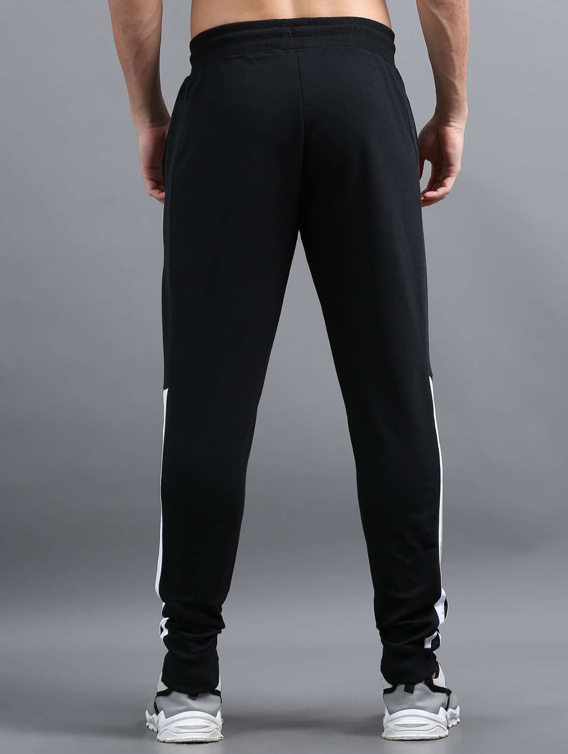 men placement print mid rise regular fit jogger - 22070968 -  Standard Image - 2